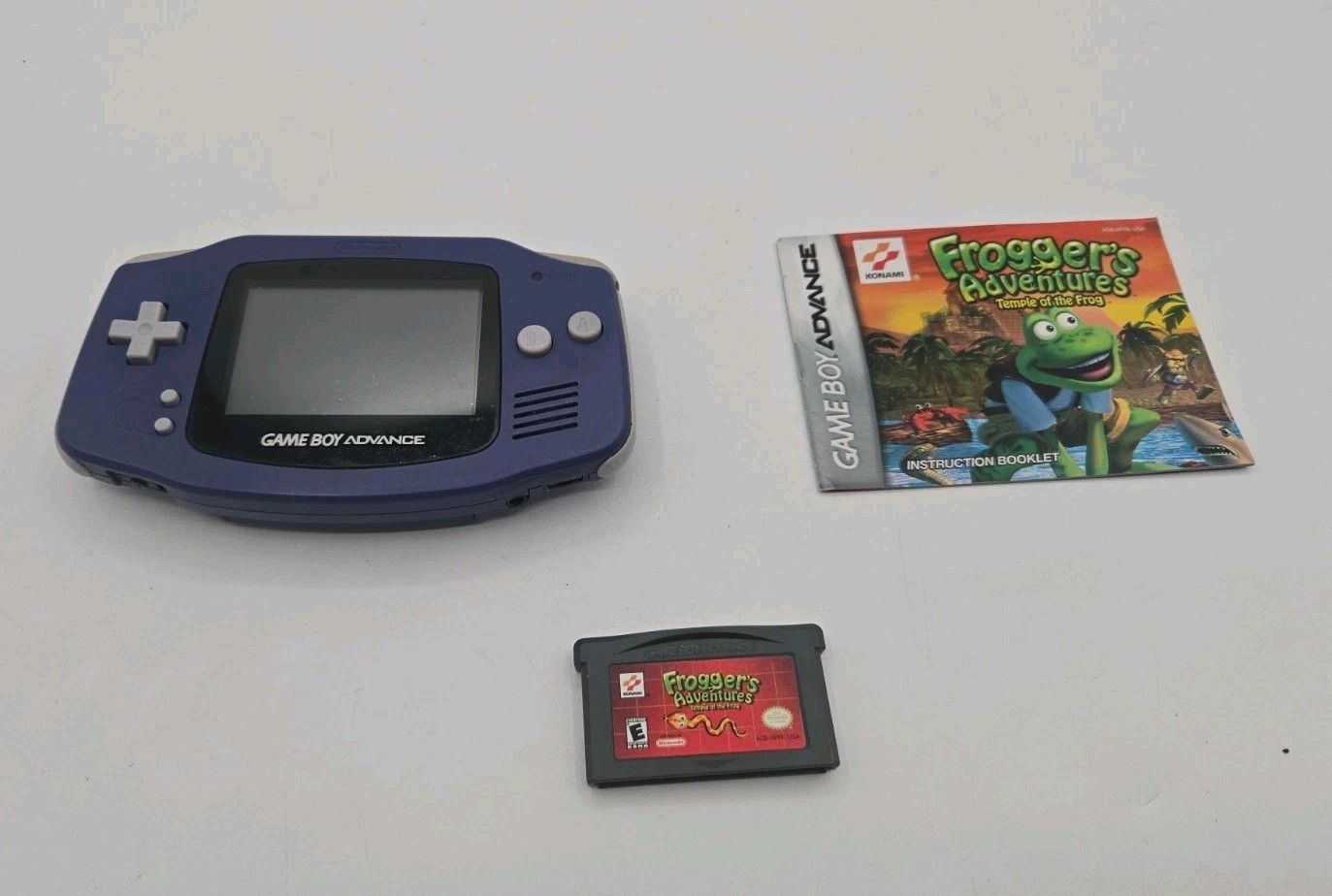Nintendo Gameboy Advance AGB001 Cobalt Indigo Blue Handheld System Console GBA