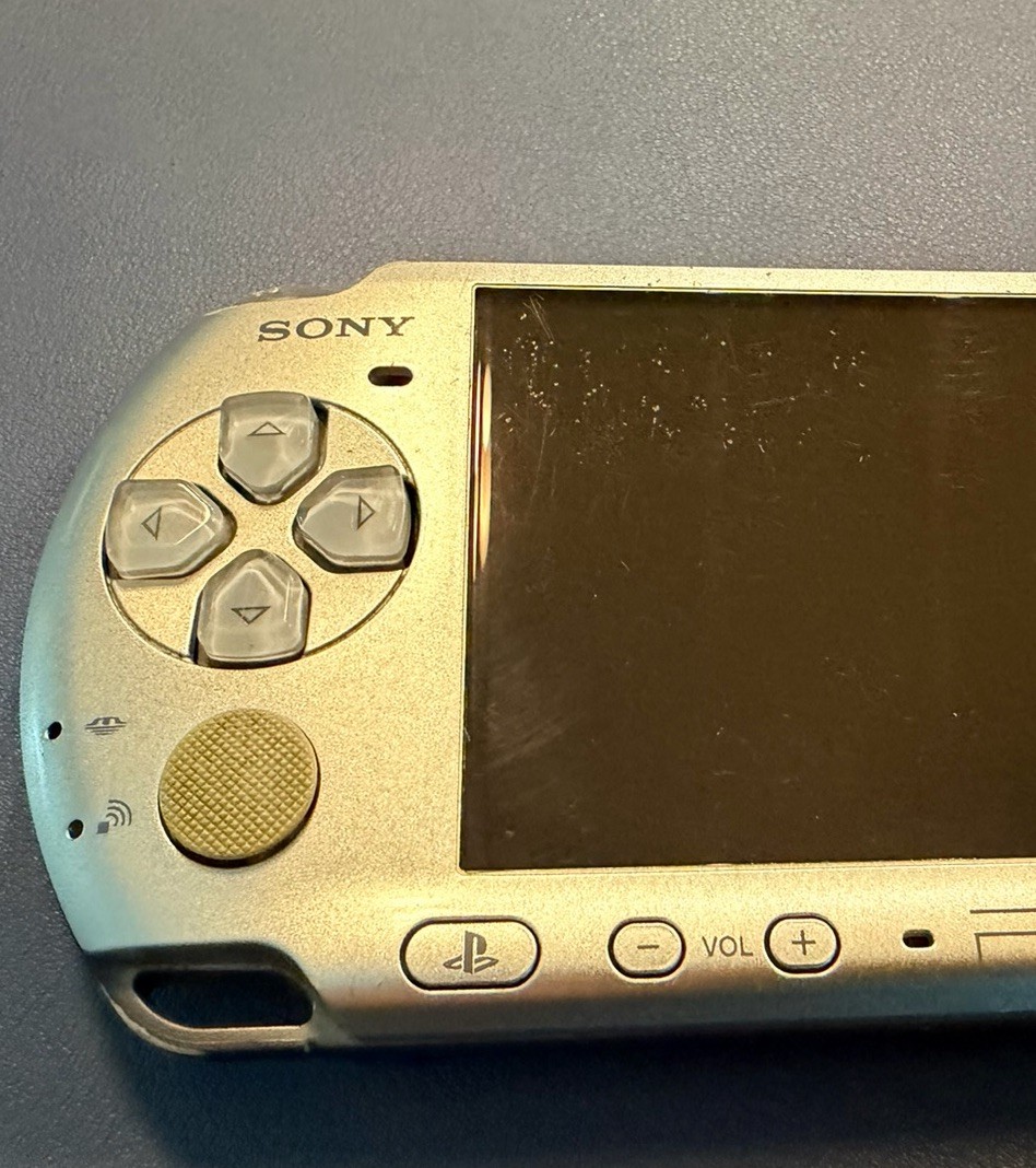 Sony PSP-3000 Silver Charging Cable Games 128 Gb Sd Card Tested Fast Shipping