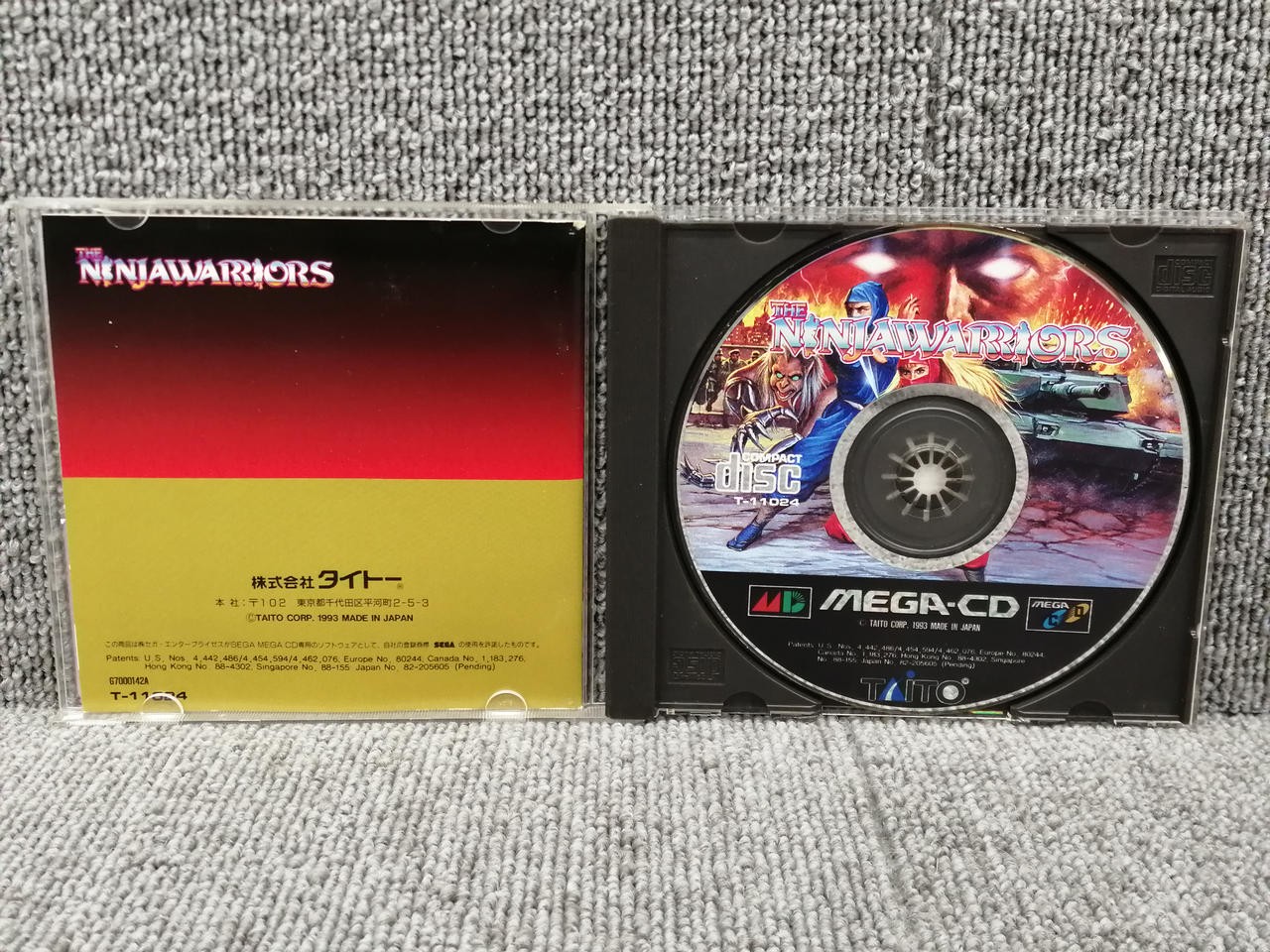 Taito Ninja Warriors MD MD Game with Disc Scratch and Age Wear