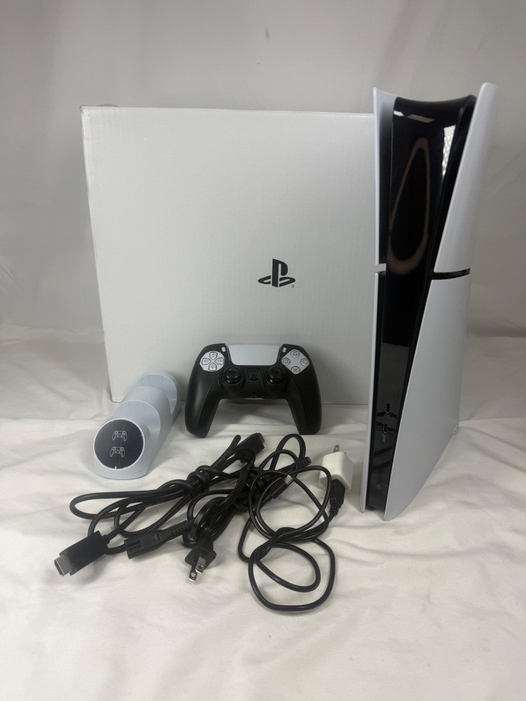 Sony PlayStation 5 PS5 Slim Digital Edition 1TB White Gaming Console SPB364936