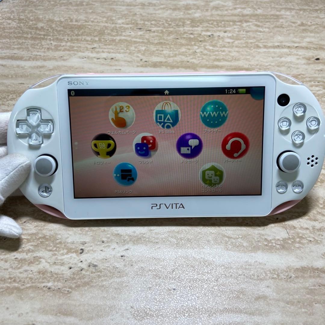 Sony PlayStation Vita PCH-2000 Light Pink White Console Japan