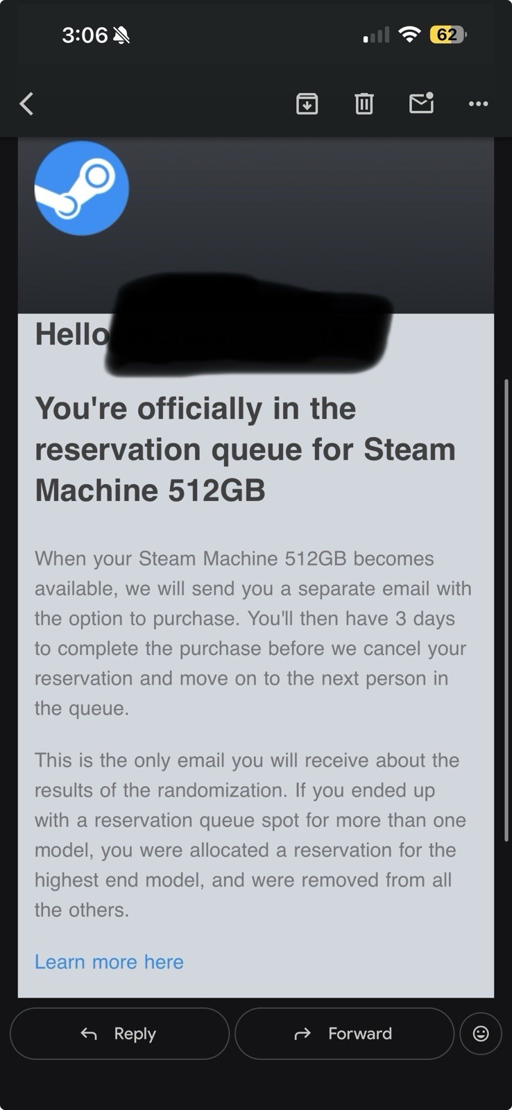 Steam Machine 512GB Valve PC – NO CONTROLLER Confirmed reservation Presale