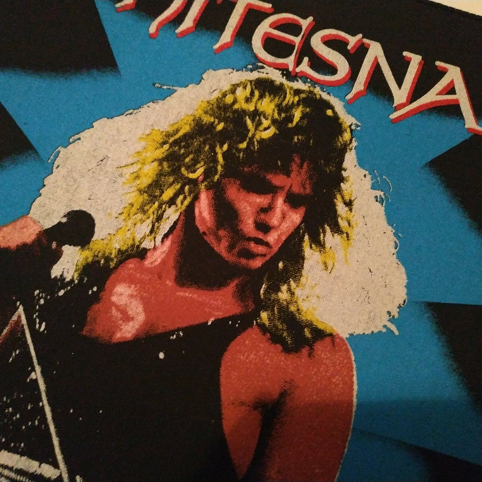 Vintage WHITESNAKE Unused 80s BACK PATCH David Coverdale Heavy Metal