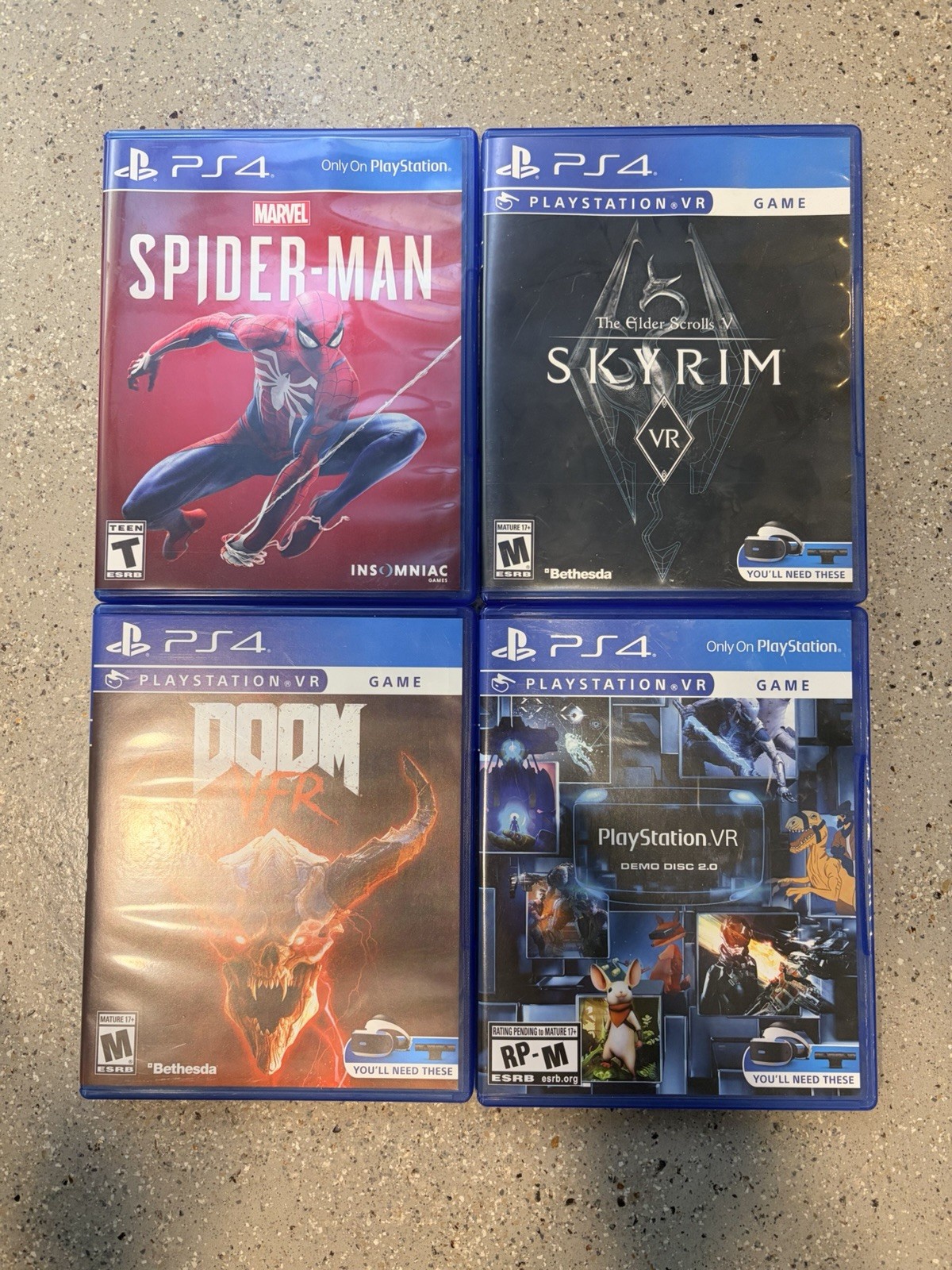 PS4 Slim 1tb + PlayStation VR Bundle + Camera + 2 Move + 4 Controllers + 4 Games