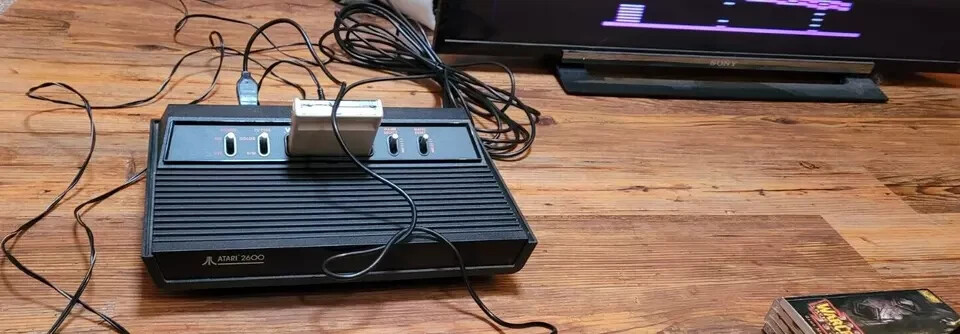 Atari 2600 CONSOLE Darth Vader Black Edition, CX2600A TESTED & Working Console