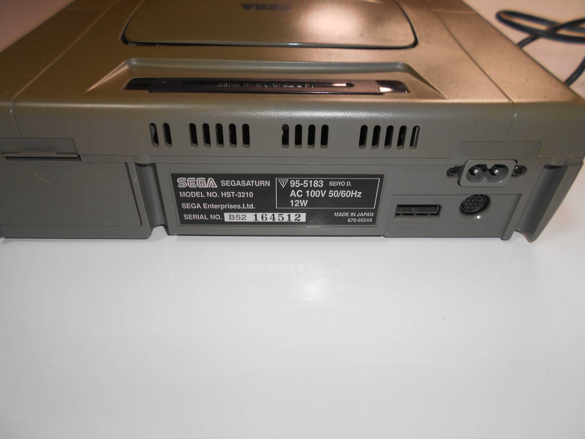 Sega Saturn HST-3210 Mist Gray Console System Japan NTSC-J Tested Cleaned Exc