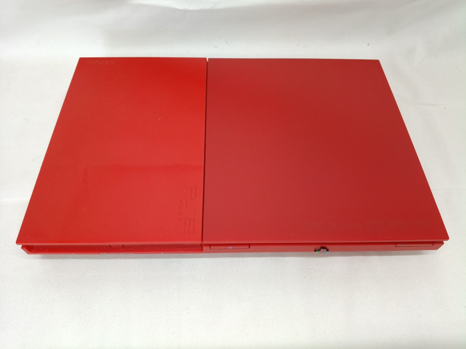 PS2 Console Cinnabar Red Boxed set SCPH-90000CR Playstation NTSC-J Tested CIB