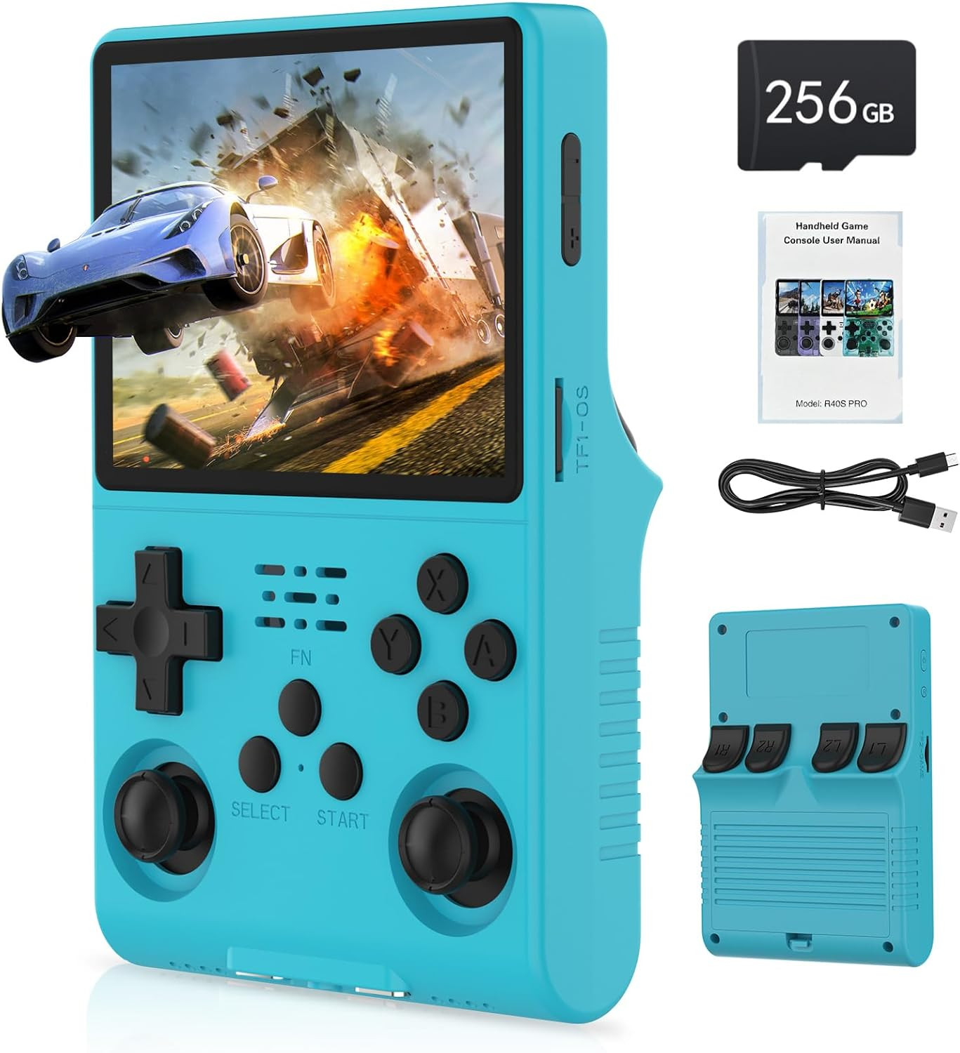 [30000 in 1] R40S PRO Handheld Game Console 3.5 Inch IPS Screen Mini Retro Conso