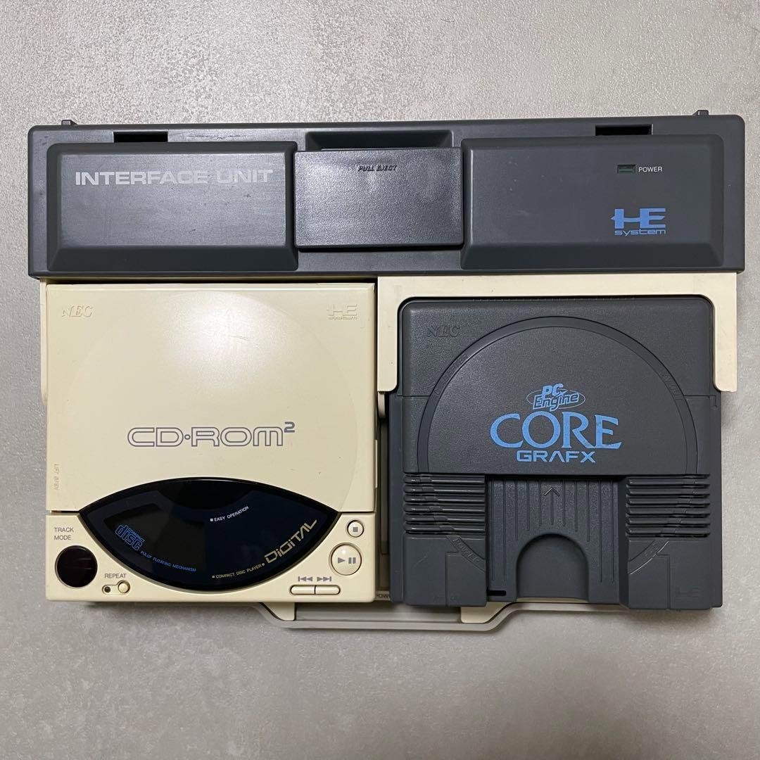 NEC PC Engine CoreGrafx IFU-30A w/ CD-ROM2 Interface Unit Controller AV AC