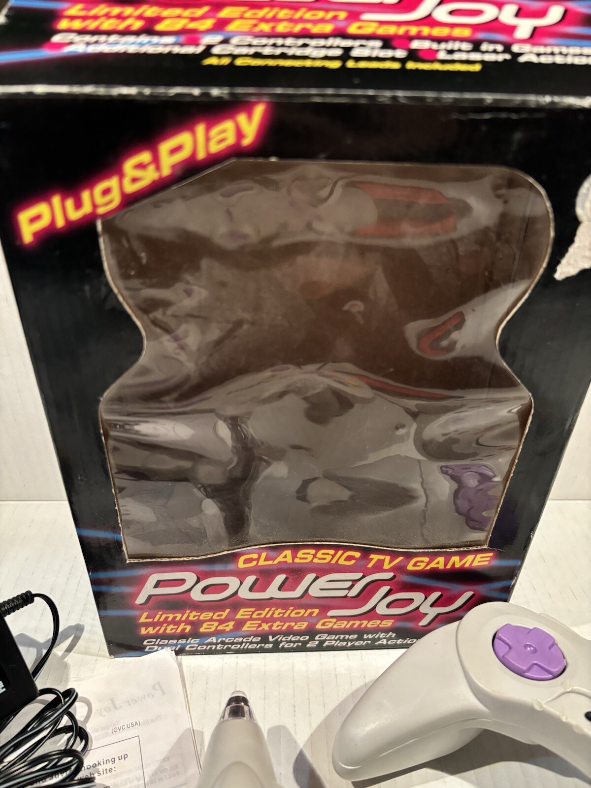Power Joy Classic TV Game Limited Edition 84 Extra Games Plug N’ Play Works! VTG