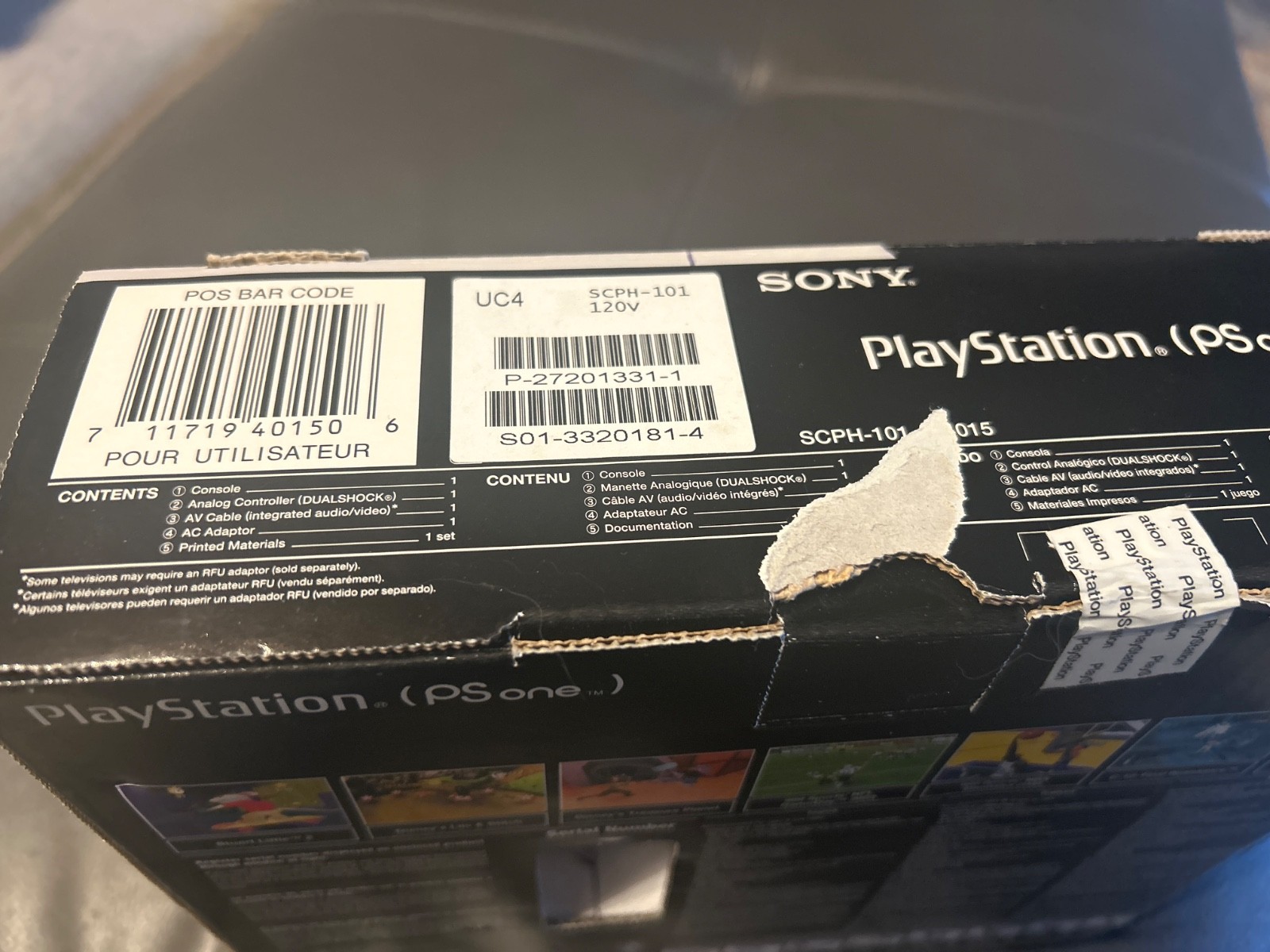 Sony Playstation PS One Video Game Console – White