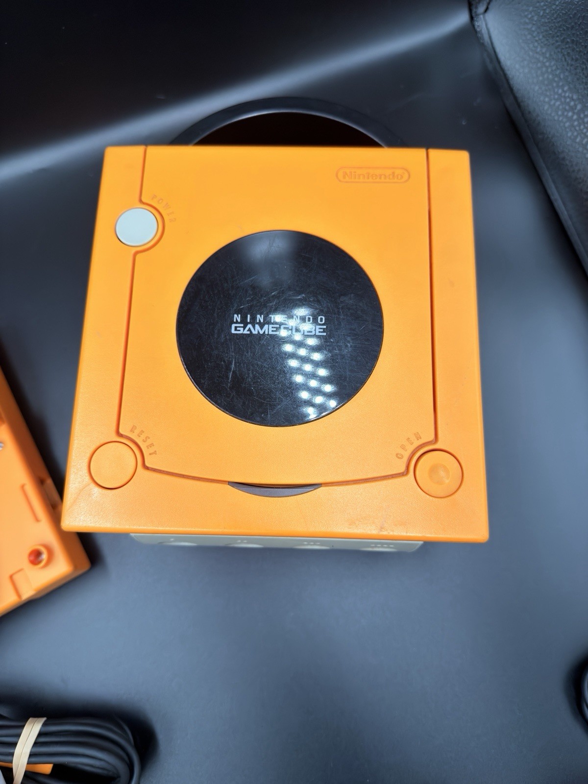 Nintendo Game Cube Orange Spice Bundle w/ Player – Tested (See Description)