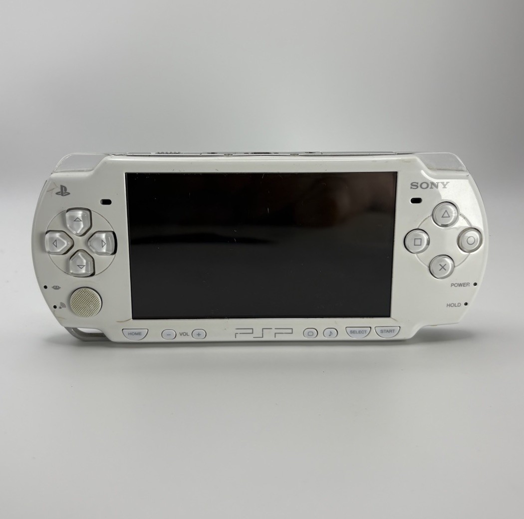 Sony PSP-2001 Star Wars Darth Vader Handheld Console Only White With New Battery