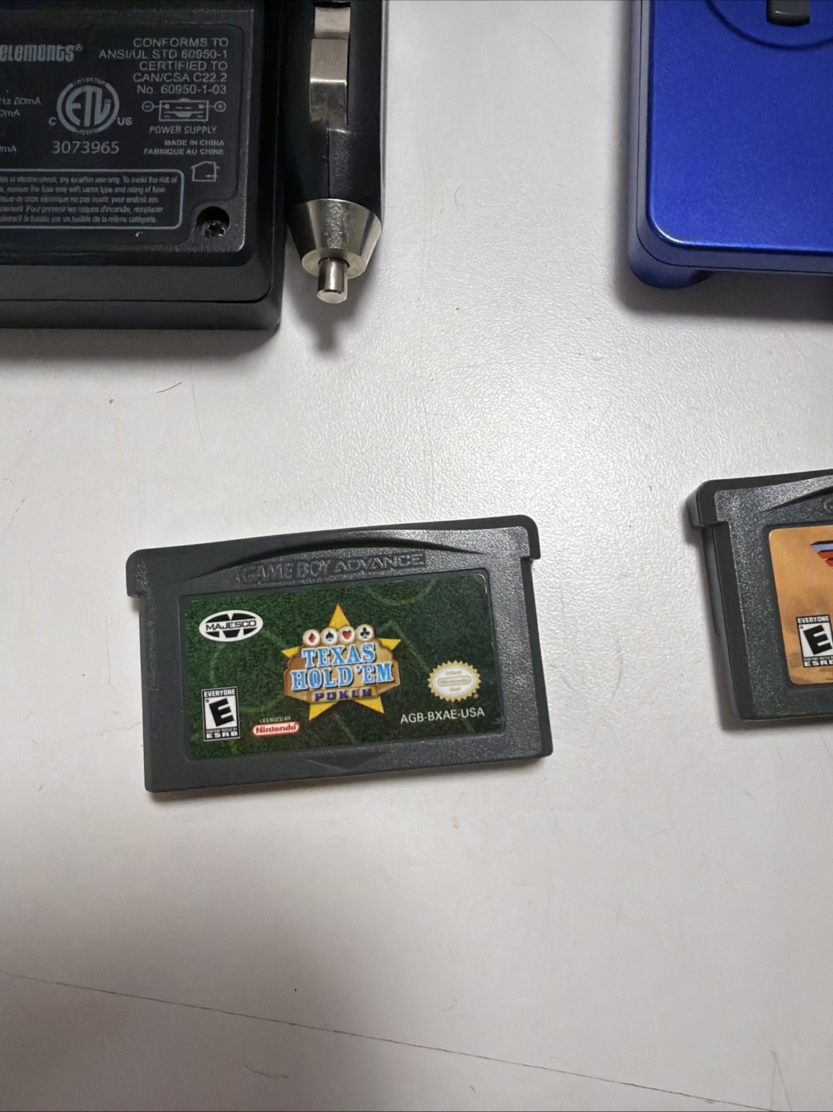 Nintendo Gameboy Advance GBA SP Cobalt Blue Handheld AGS-001+5 Games withCharger