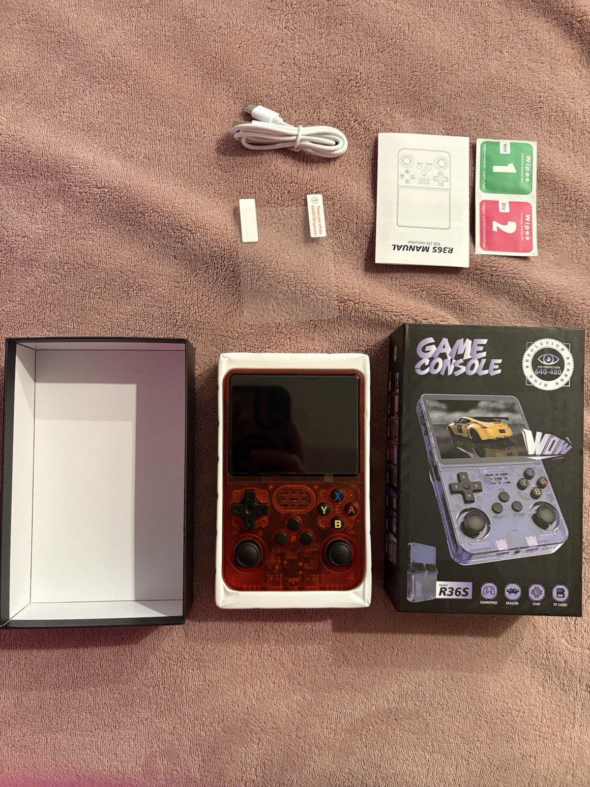 Game Console 20,179 games new maroon color in Original Box
