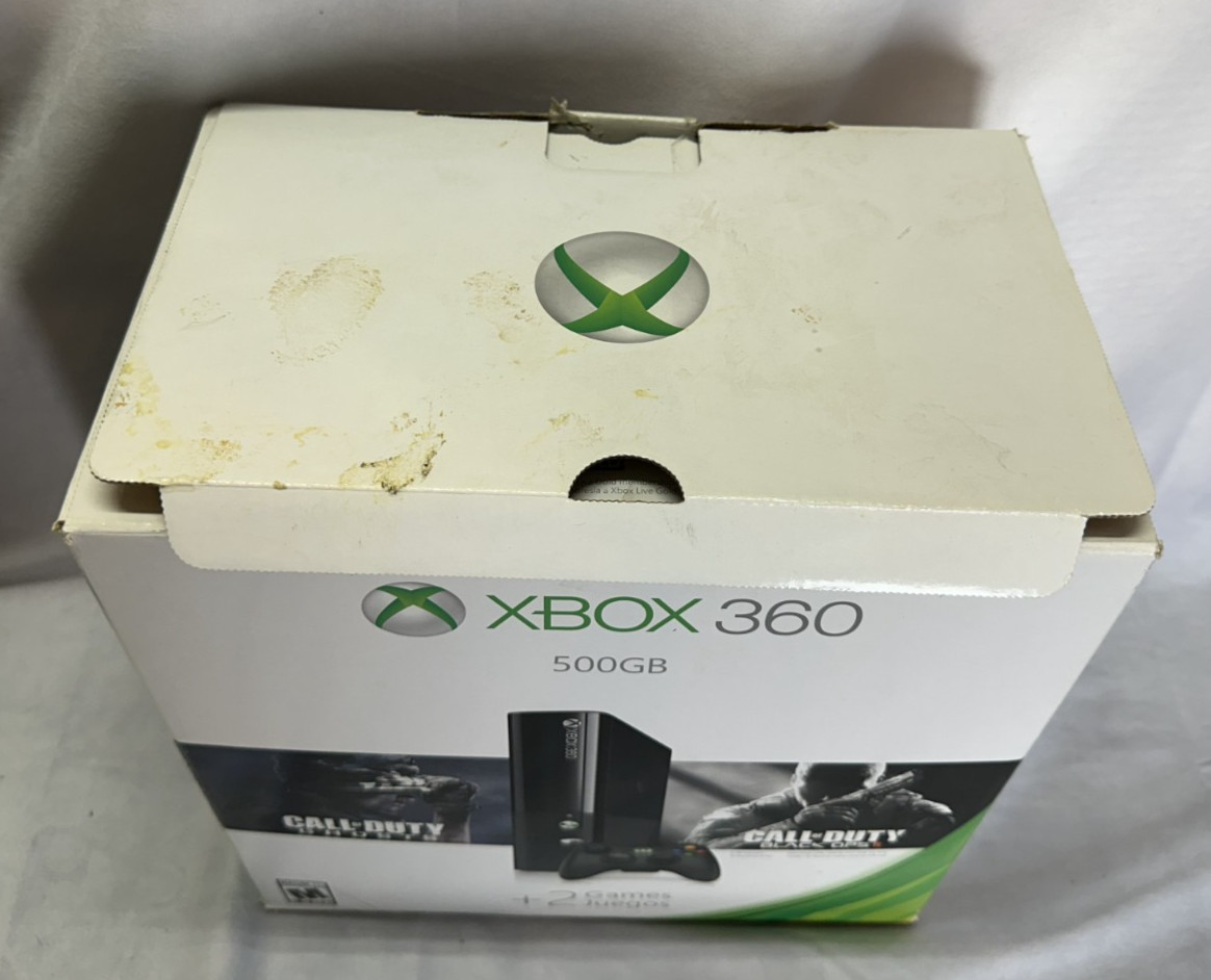 Microsoft Xbox 360 E 500GB Console & Box – USED/WORKS