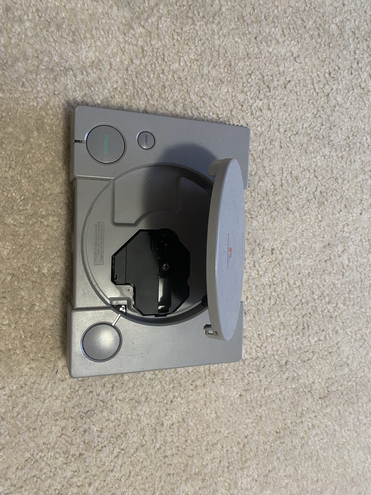 Sony PlayStation 1 Gray Video Game Console Tested No Cables And Controller