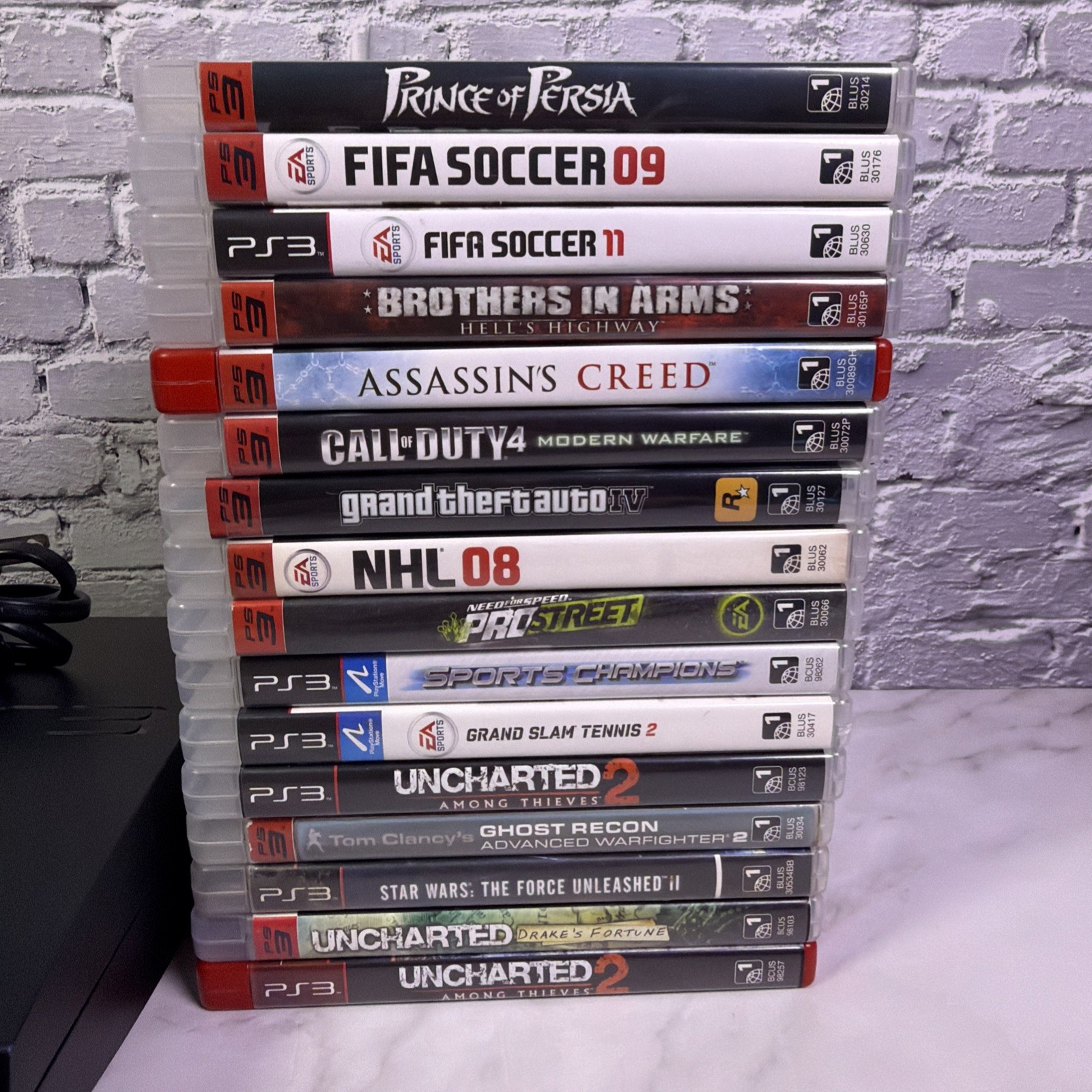 Sony PlayStation 3 PS3 CECH-3001A 160GB, 1 Controller, 16 Games – Tested ✅