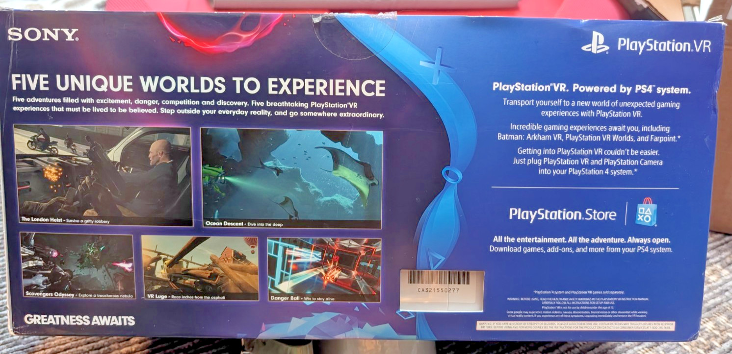 Sony PlayStation 4 VR Worlds Bundle Complete Set (3002147) for PS4 / PS5