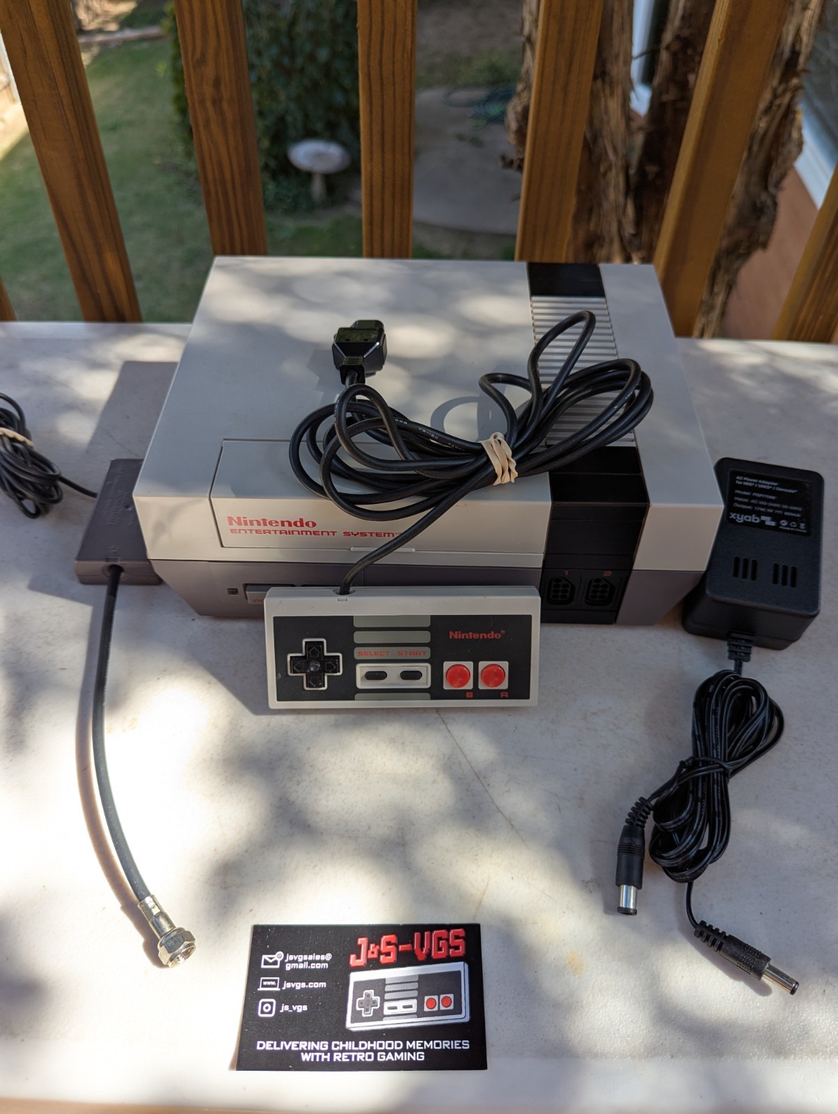 Nintendo NES Console Authentic OEM w/ Controller & All Cables Tested Works #2