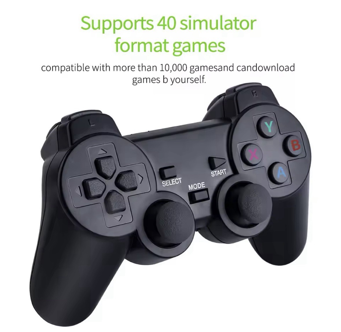 TV STICK HDMI 4K 64 GIGA 2 CONTROLLER CONSOLE 10000 GAMES RETRO PREINSTALLED