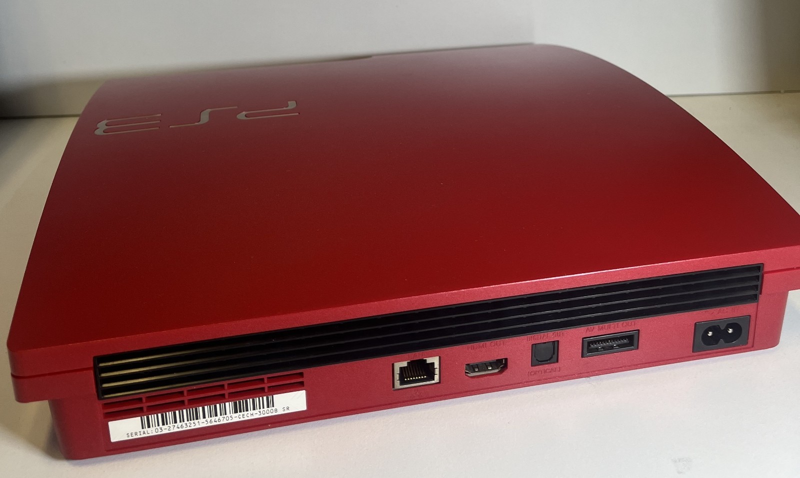 PLAYSTATION 3 LIMITED EDITION SCARLET RED 320GB CECH-3000B SR JAPAN CONSOLE