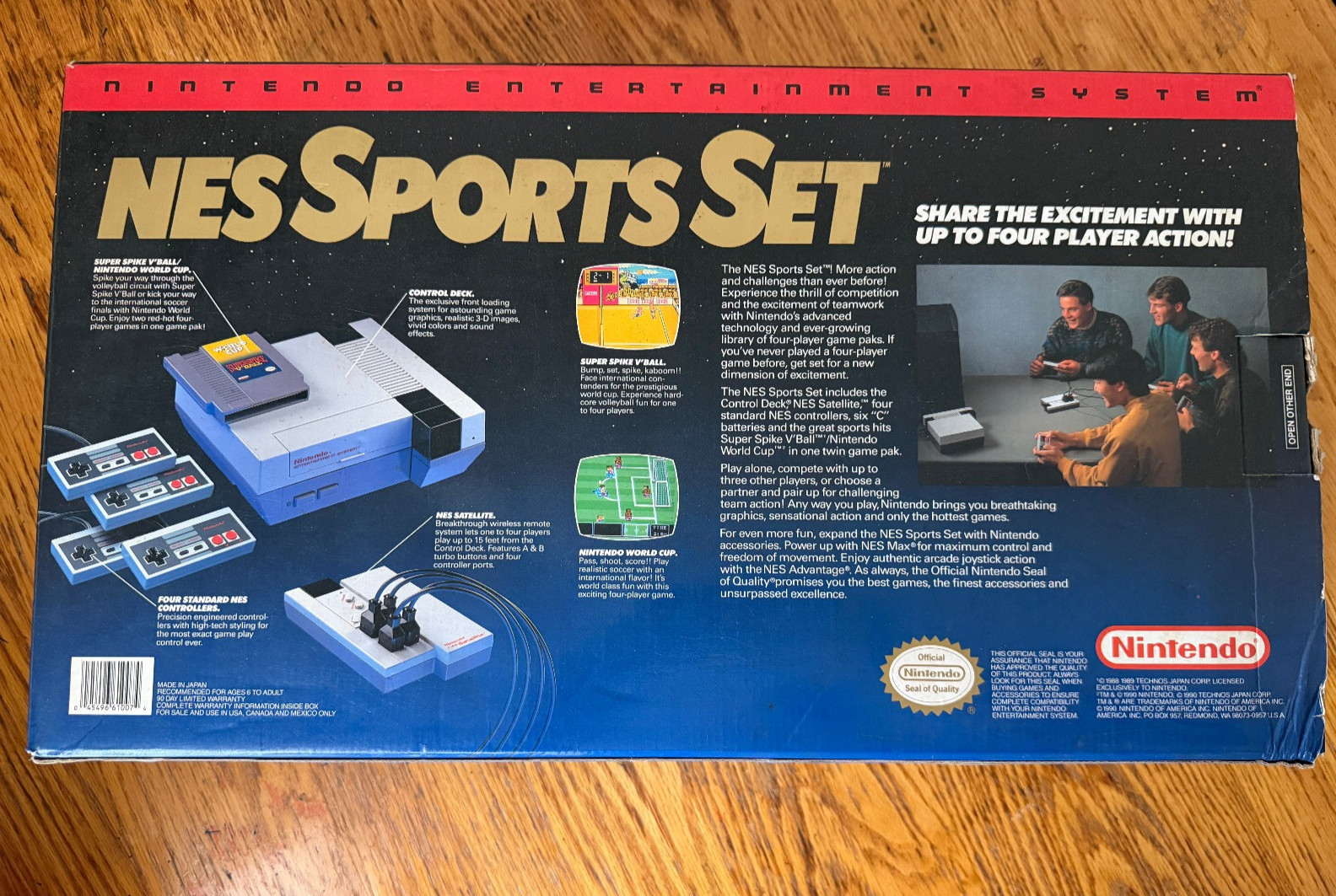 NES Sports Set complete in box nintendo satellite with original 6 batteries MINT