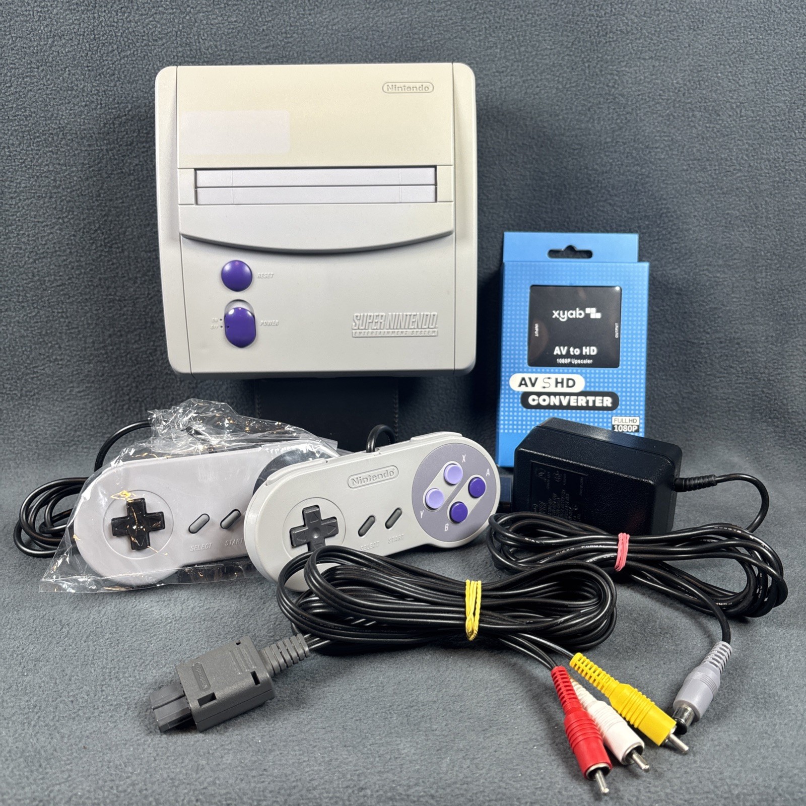 Nintendo SNES Jr. SNS-101 Console w/ Accessory Bundle – Tested, Working