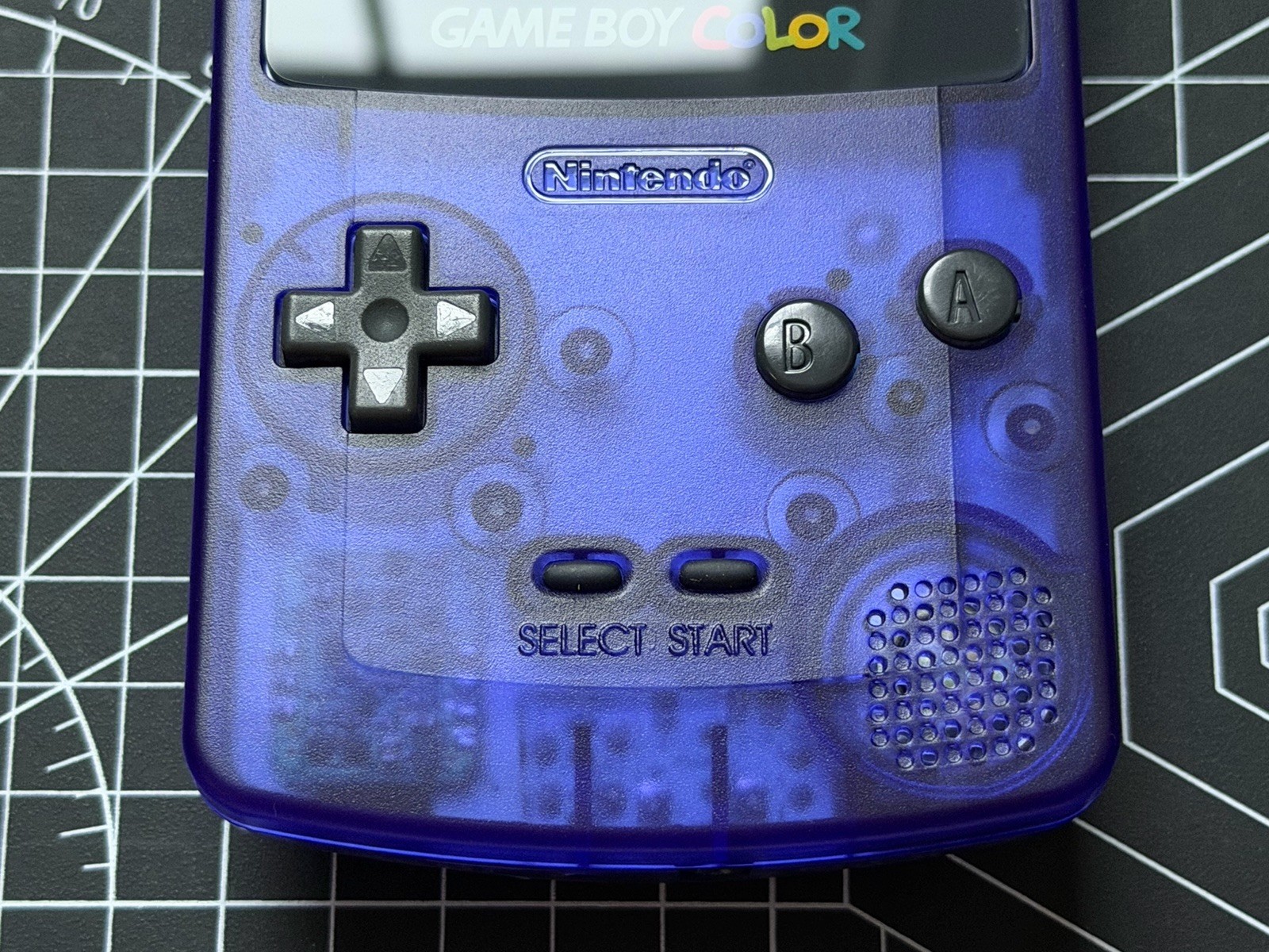 GameBoy Color GBC W/ Highlight 2.45 TN IPS & Glass Lens – Midnight Blue