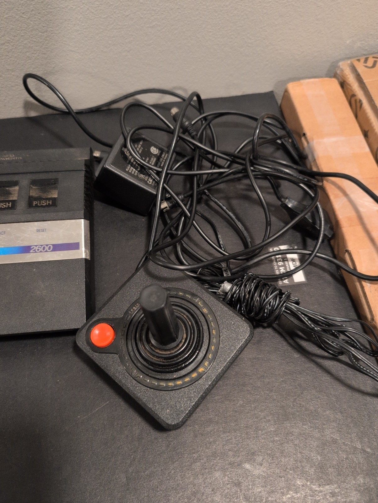 Atari 2600 Darth Vader Console w/ Joystick & Power Supply Untested Vintage Atar