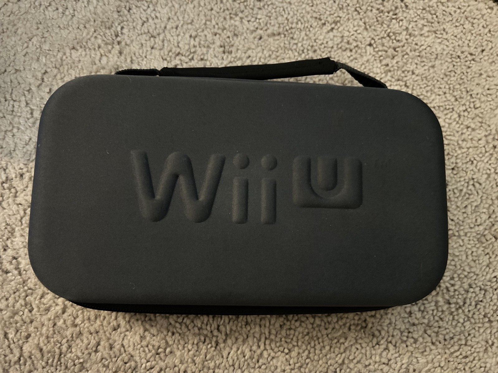 Nintendo Wii U 32GB Console Deluxe Black With Case Untestested No Power Cables