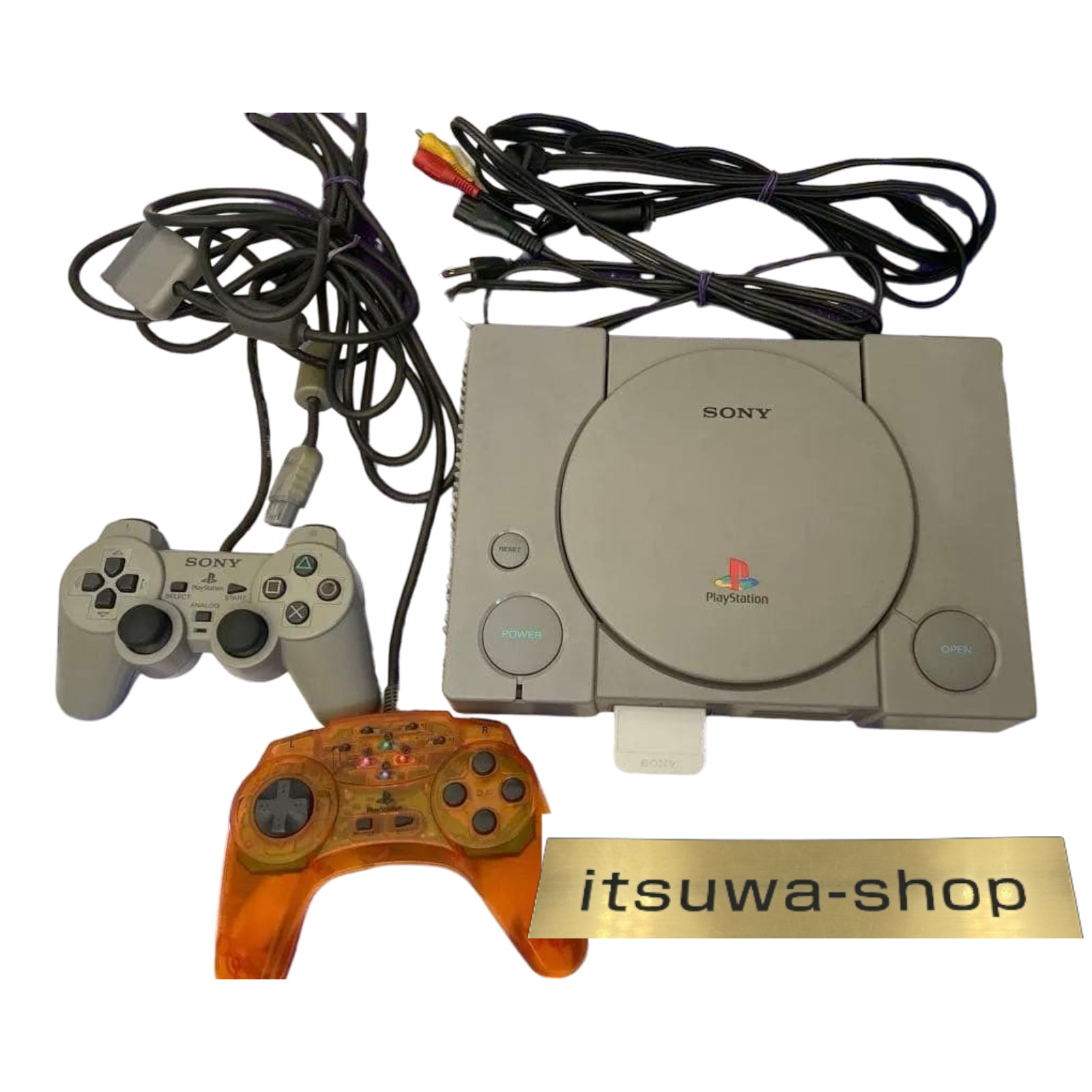 SONY PlayStaton1 PS1 Console (NTSC-J) SCPH-7000 W/5 game software Tested JAPAN