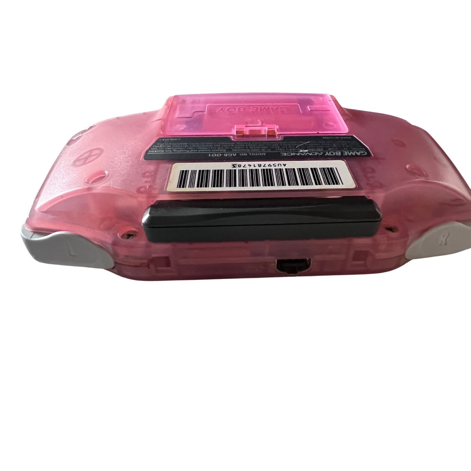 Nintendo Game Boy Advance GBA AGB-001 Clear Pink Console Tested Works