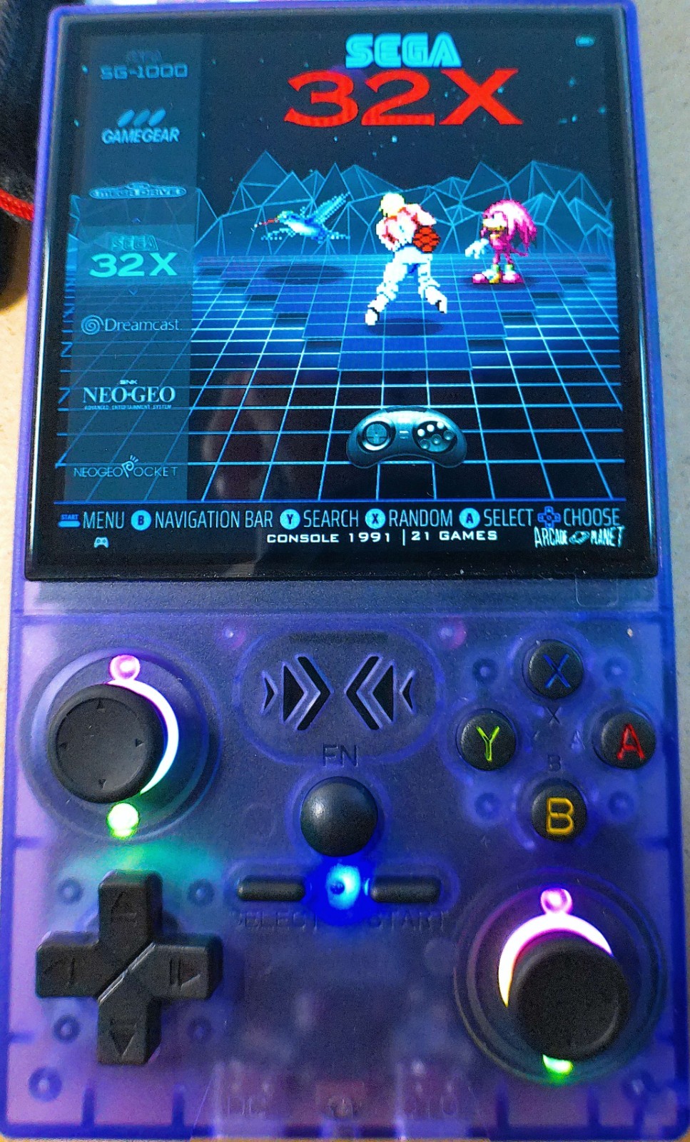 XF40V Retro Handheld Game Console Purple