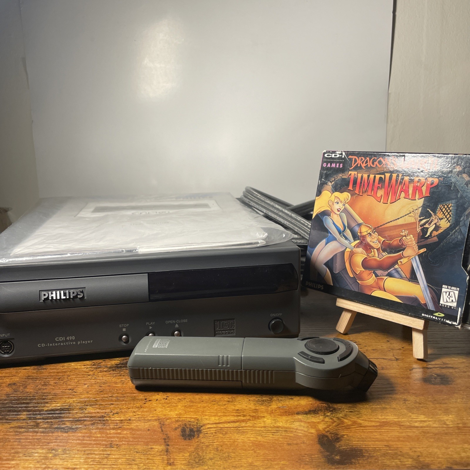 Philips CD-I 490/17 NA Release Rare Console Player, Remote and Time Warp – READ