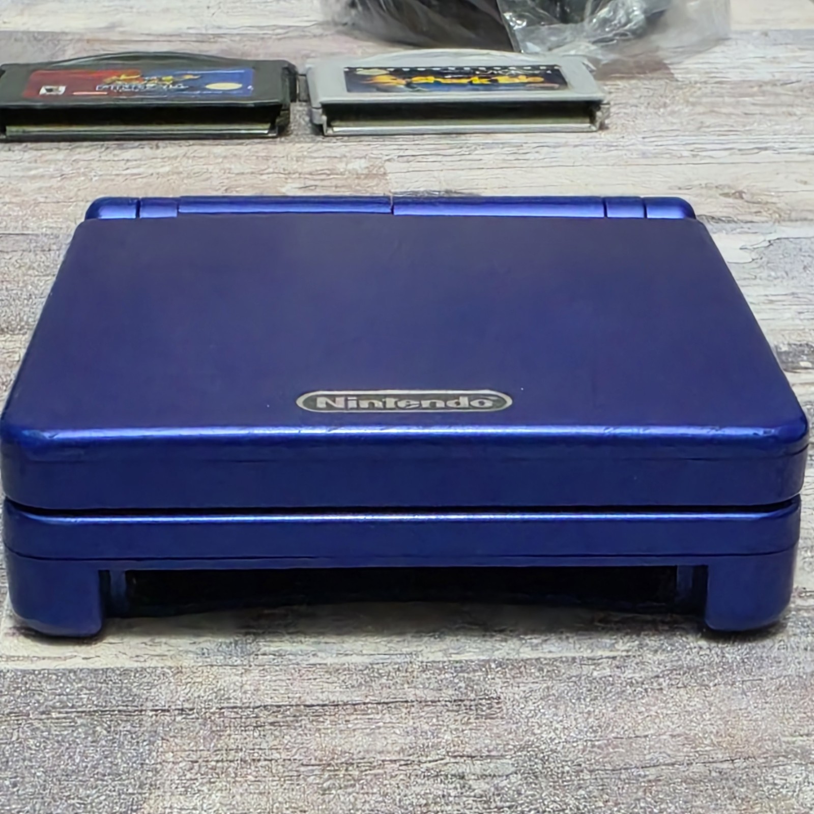 Nintendo GBA SP Console Cobalt Blue AGS 001 Bundle Games – Pokemon Pinball
