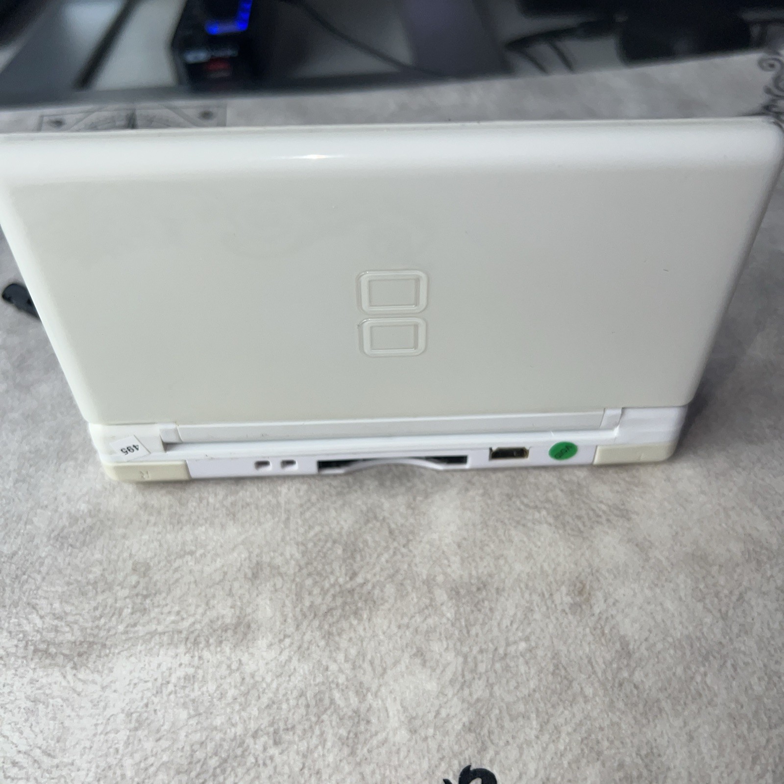 Nintendo DS Lite Handheld System White Working Tested Charger, Mario Game