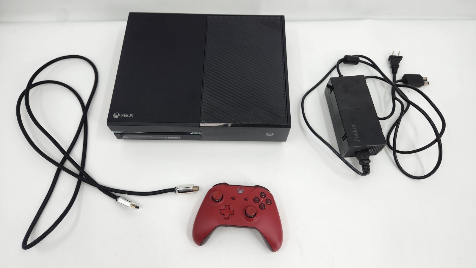 Xbox One 500GB Console Bundle with Red Wireless Controller, Power & HDMI Cable