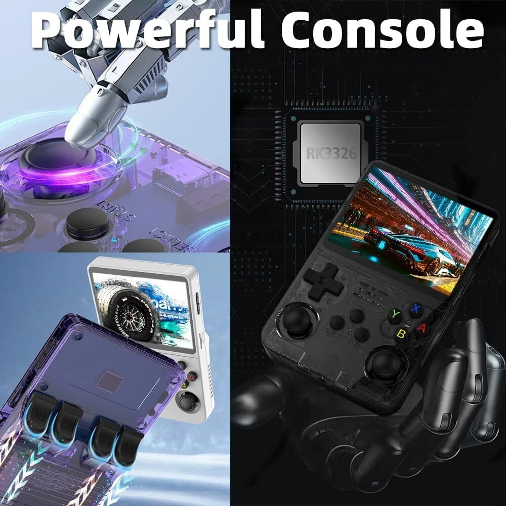 R36S R40S PRO Handheld Console 3.5 Inch IPS Screen Open Source Linux Portable