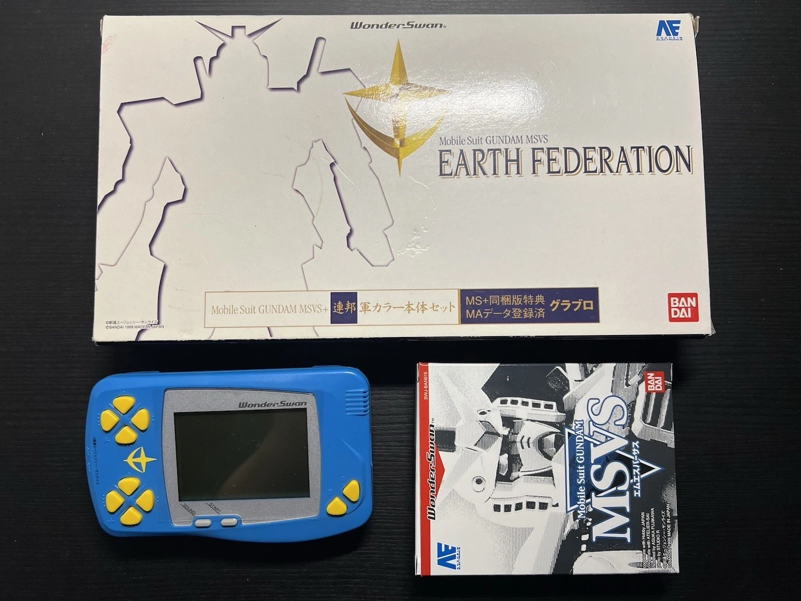 Bandai WonderSwan Gundam MSVS Earth Federation Limited Console CIB US Seller
