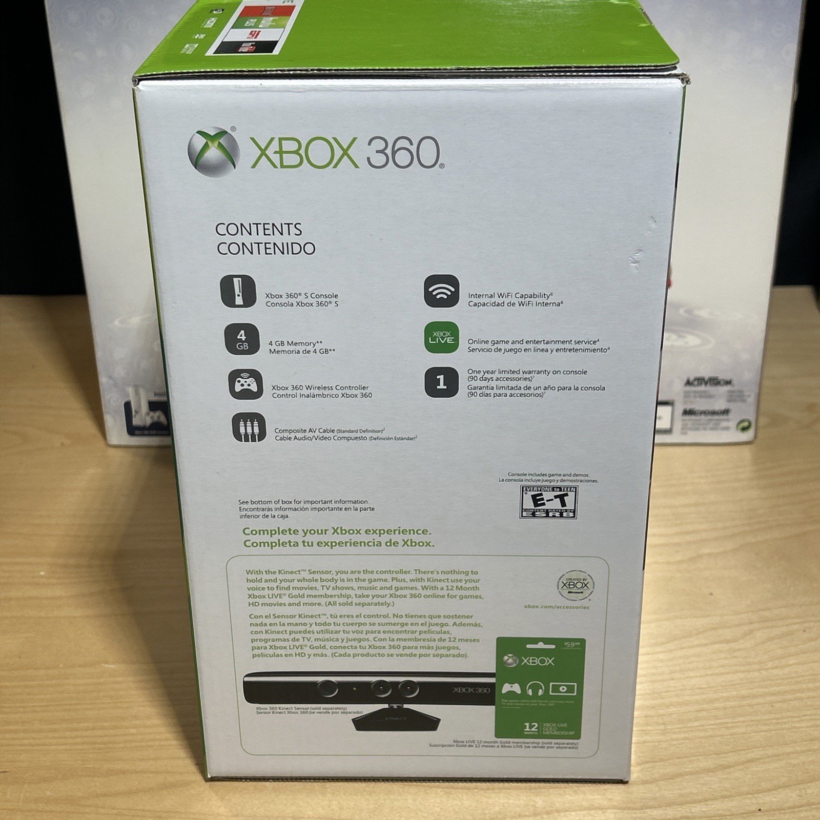 2012 Microsoft Xbox 360 Slim 4GB White Console Skylanders Bundle New OPEN BOX