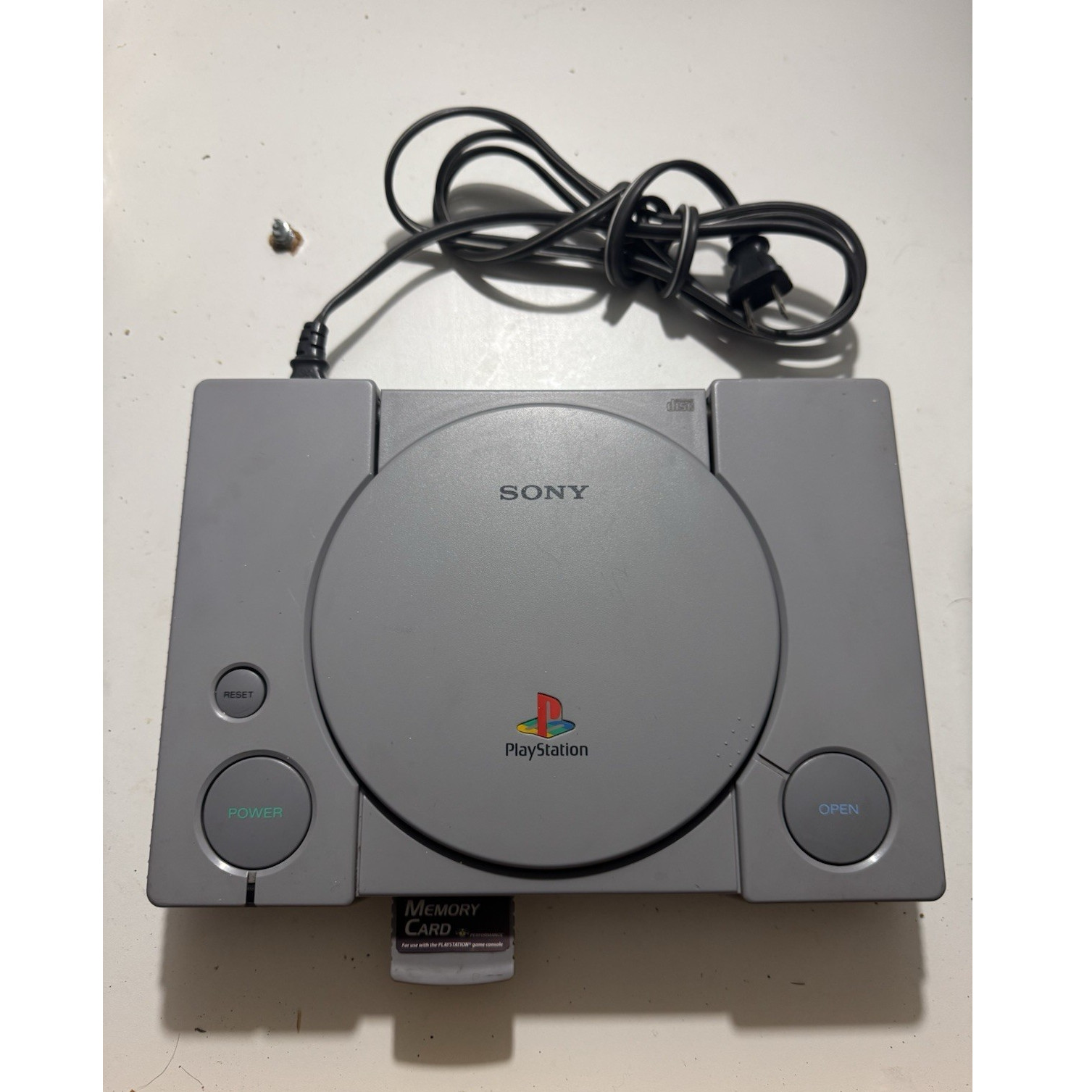 Sony PlayStation SCPH-5501 Console NTSC-U/C Gray Composite RCA Memory Card