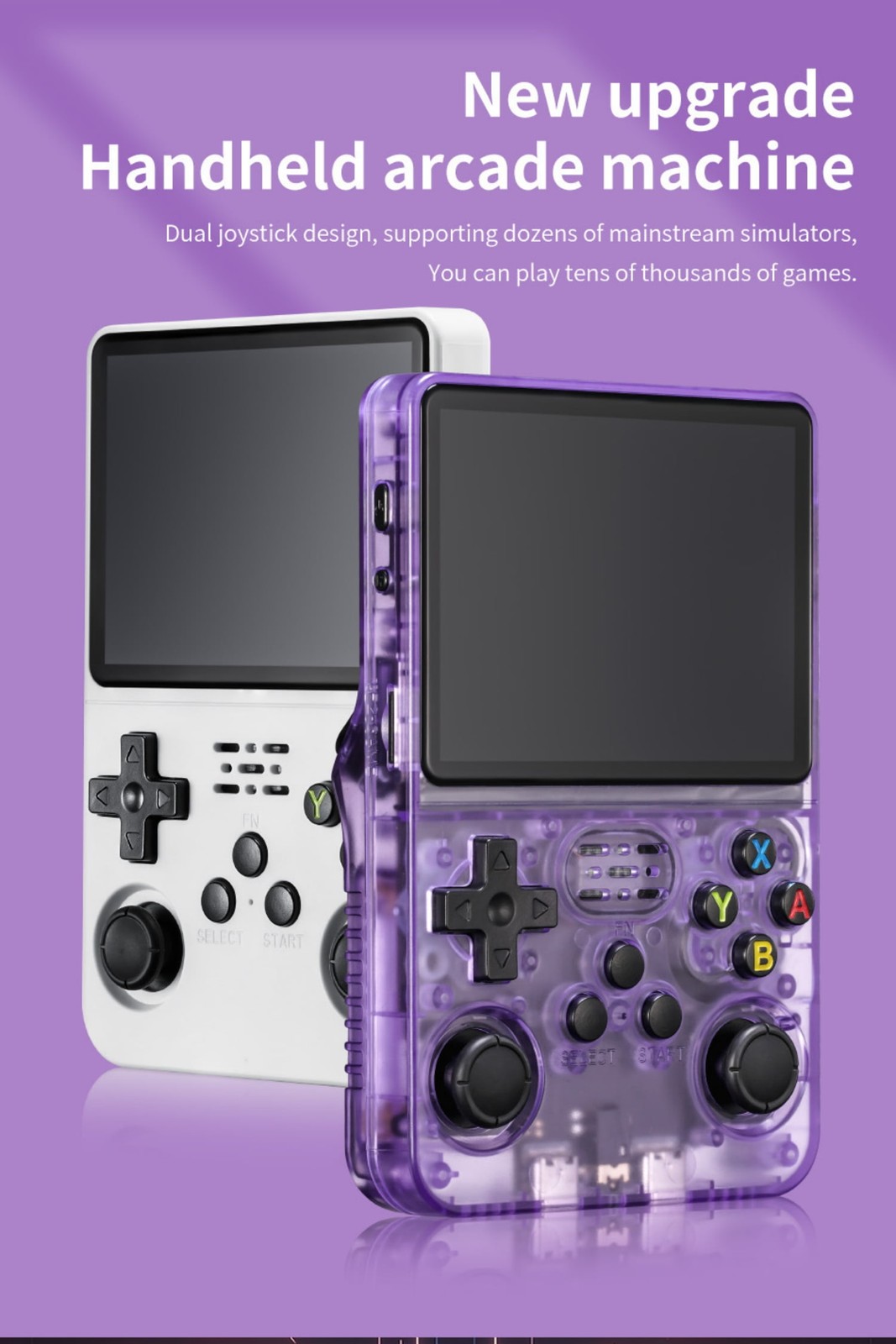 128GB, R36S Retro Handheld Video Game Console 20000 Games 3.5″ IPS Screen,USA