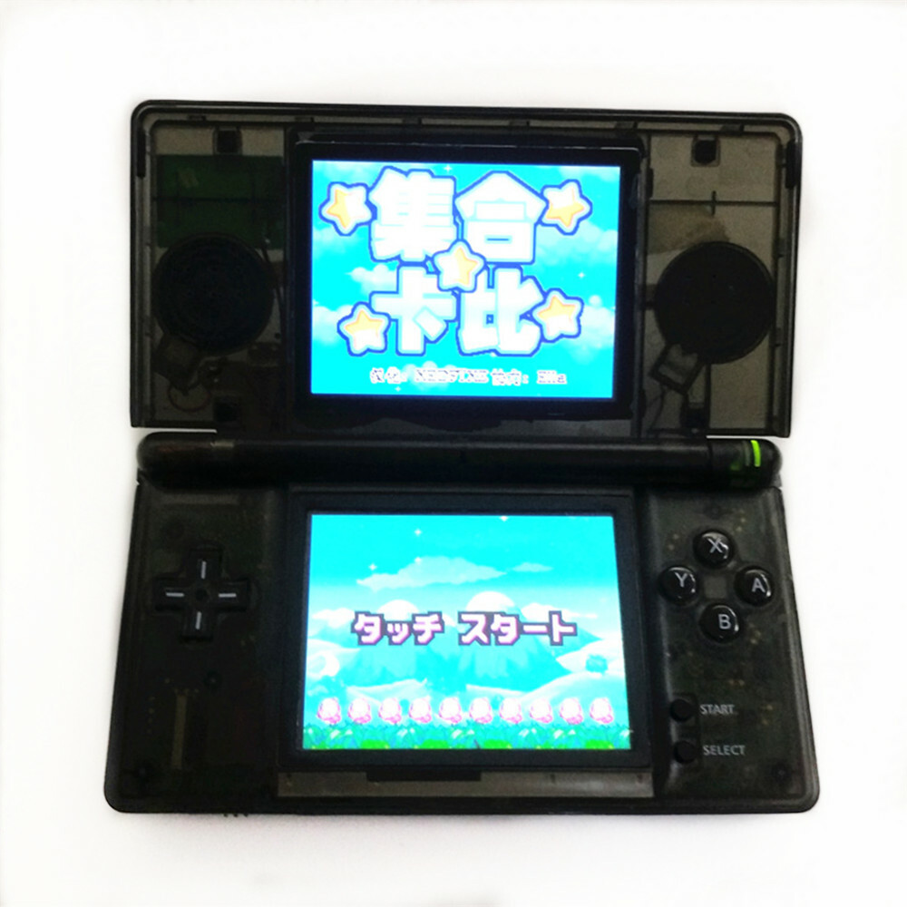 Clear Black Retrofit Nintendo DS Lite Game Console NDSL Video Game System