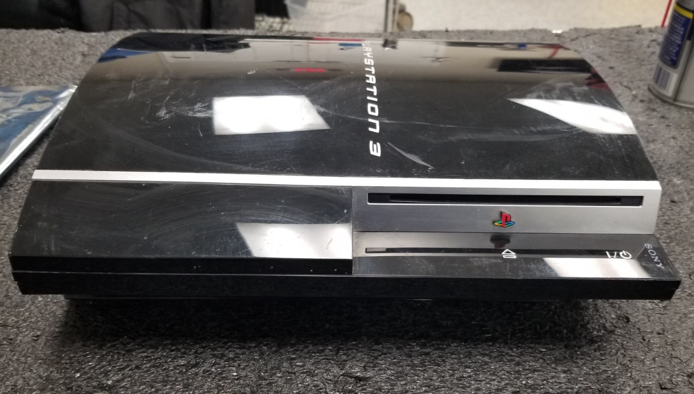 Sony Playstation 3 Fat CECHL01 Black Console Tested – Disc Drive Broken