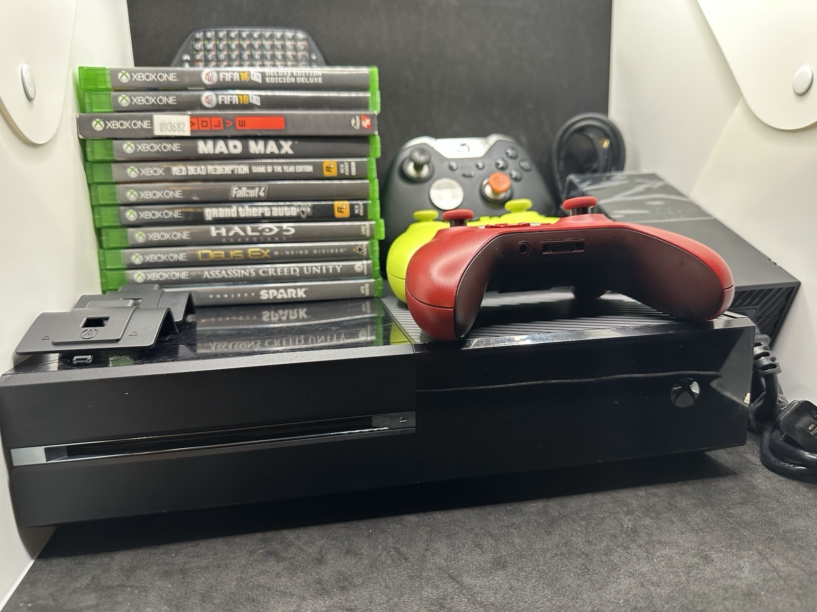 Xbox One 500GB Bundle 3 Controllers 10 Games Elite Controller Tested Working