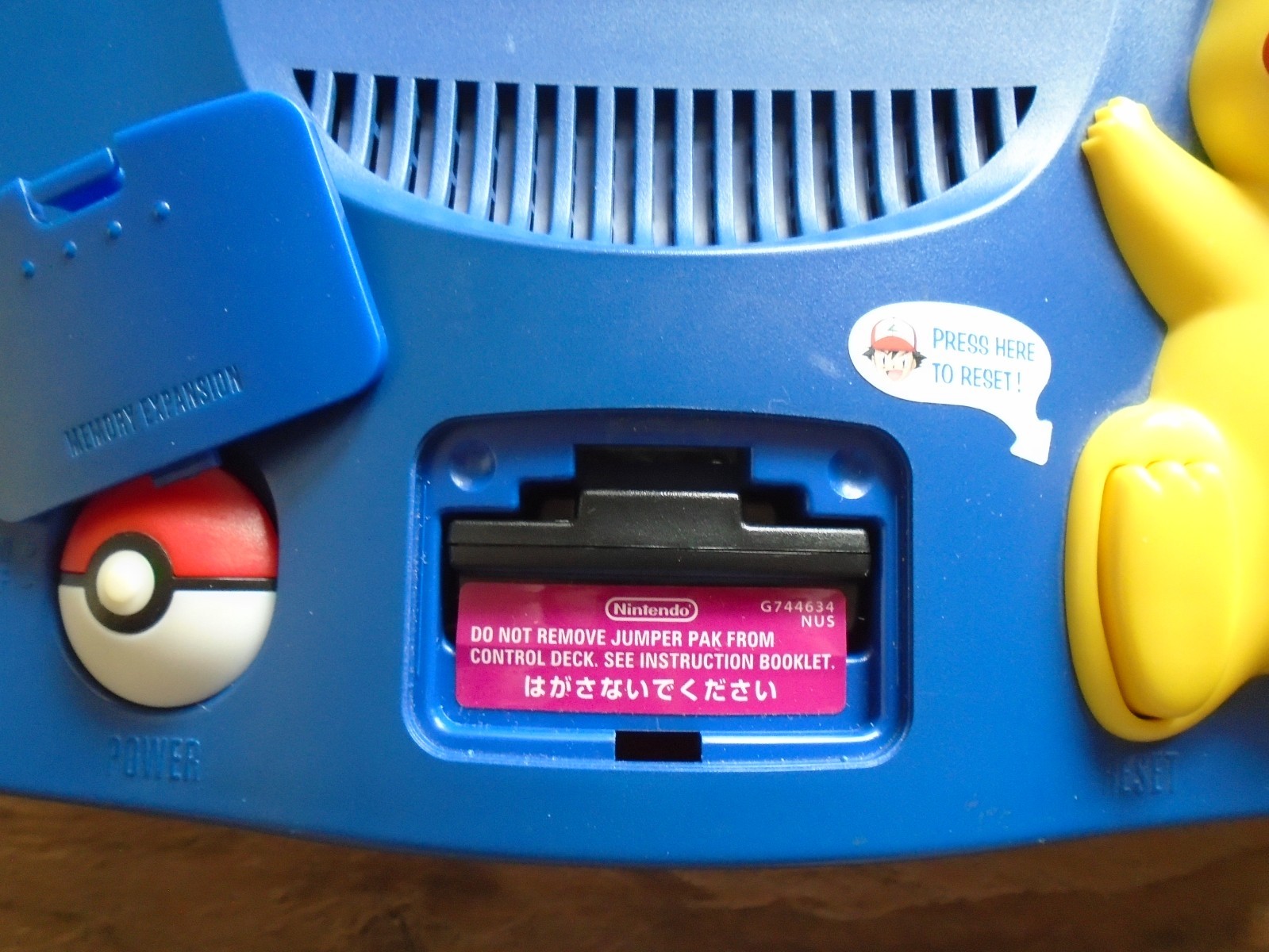 SEMI-WORKING Nintendo 64 N64 Pokemon Pikachu Edition Console FOR REPAIR READ USA