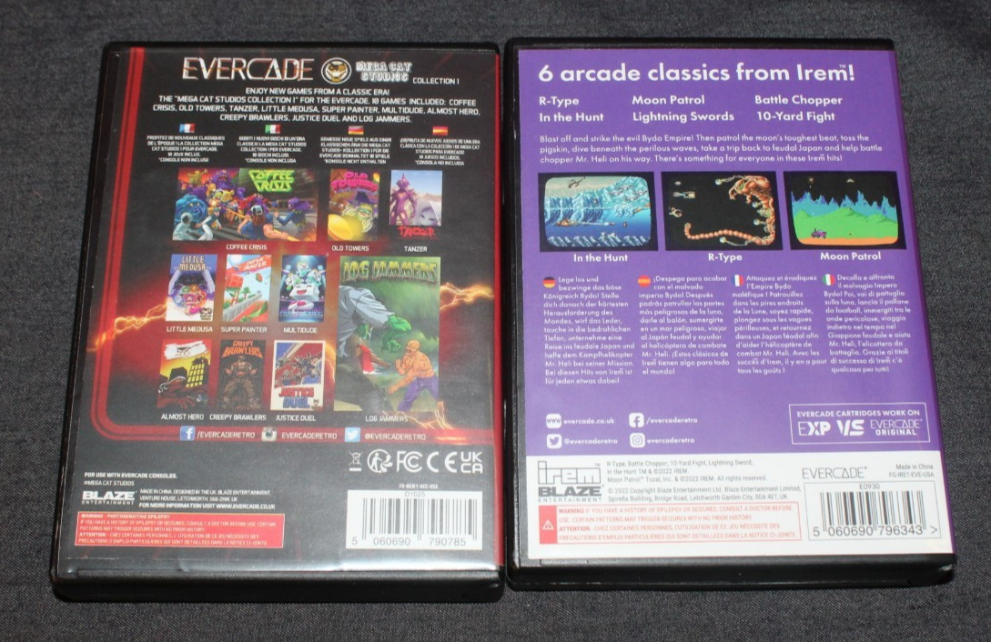 Evercade Console, 9 Games, Intellivision, Indie Heroes, Gaelco Acrade AO4079461