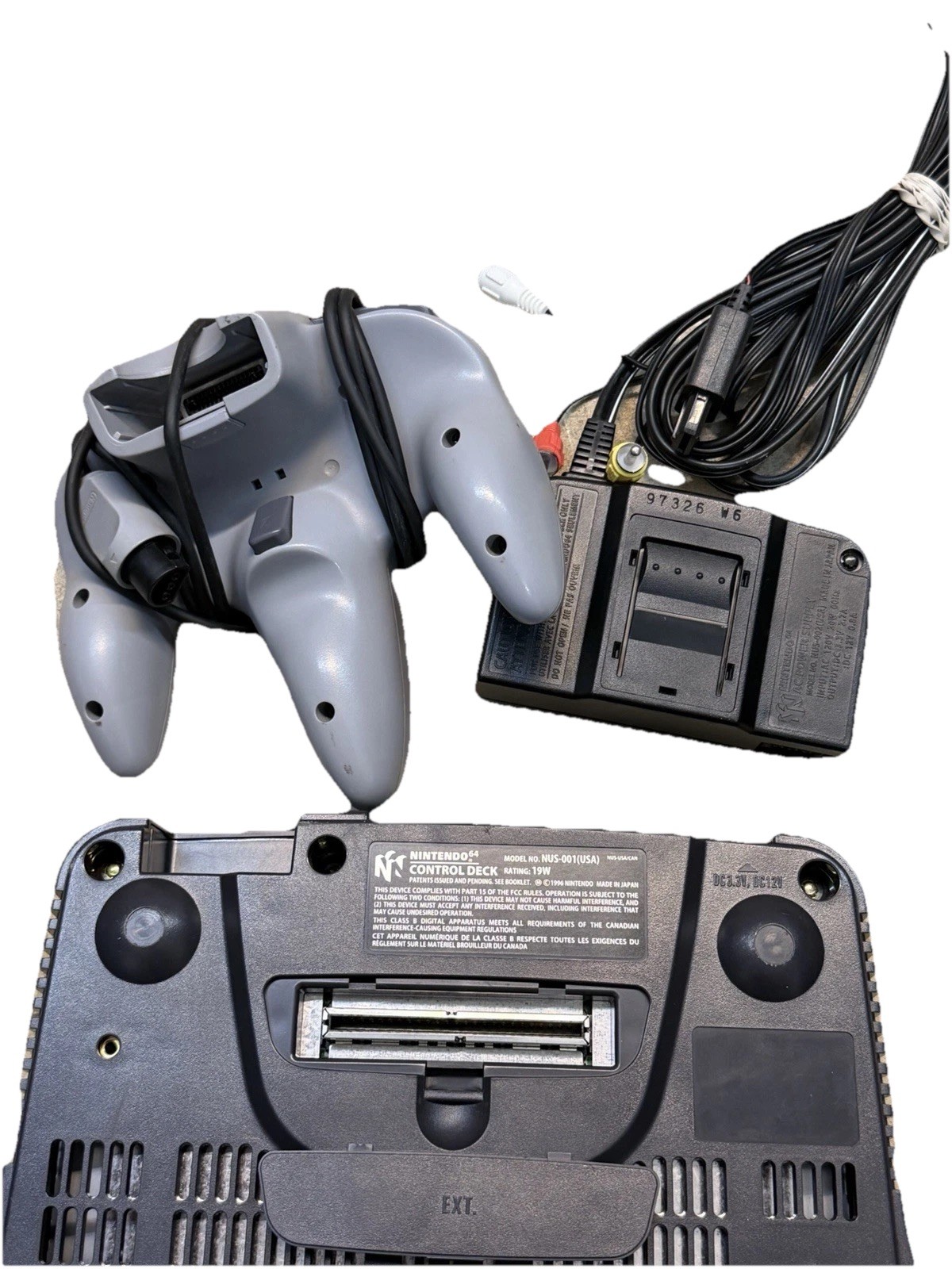 Nintendo 64 N64 Original System Console With 1 Original Controller & Power Cord