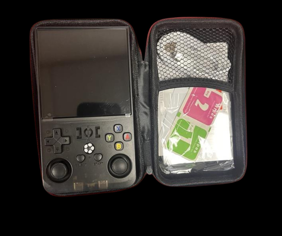 R36 Max Black Handheld Console Handheld Open Source Console R36MAX